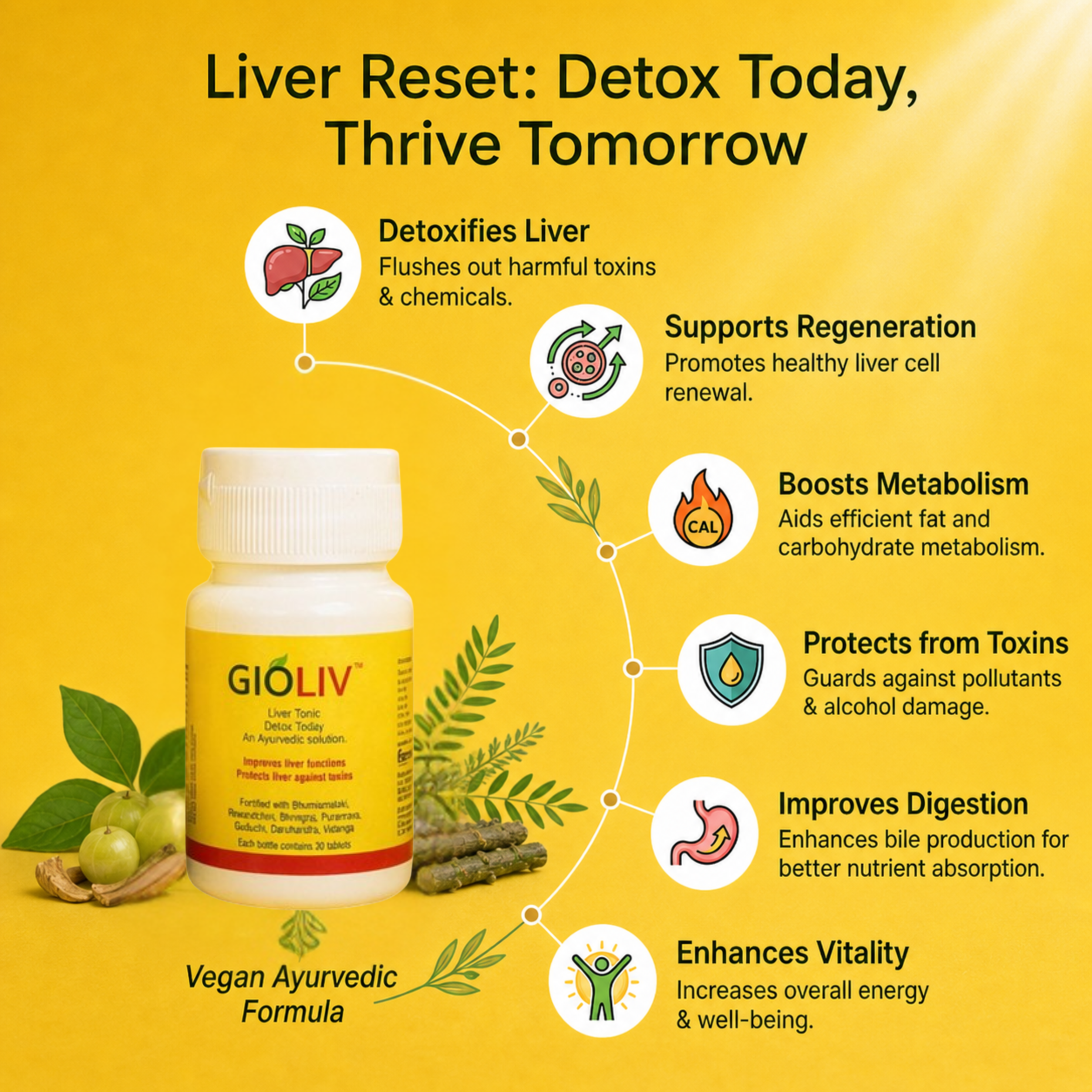 GIOLIV™ Tablets - Detox Today, Thrive Tomorrow (Pack of 2)