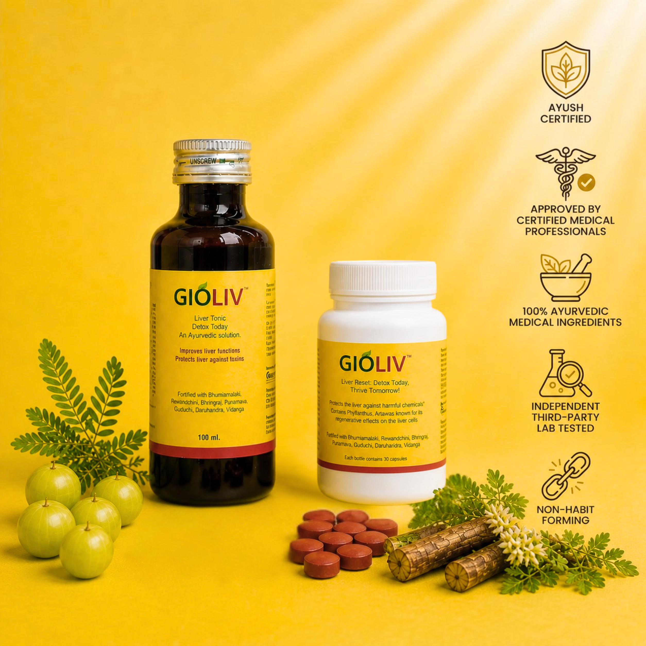 GIOLIV™ Tablets - Detox Today, Thrive Tomorrow (Pack of 2)